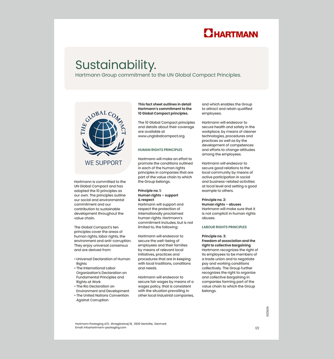 UN Global Compact Principles