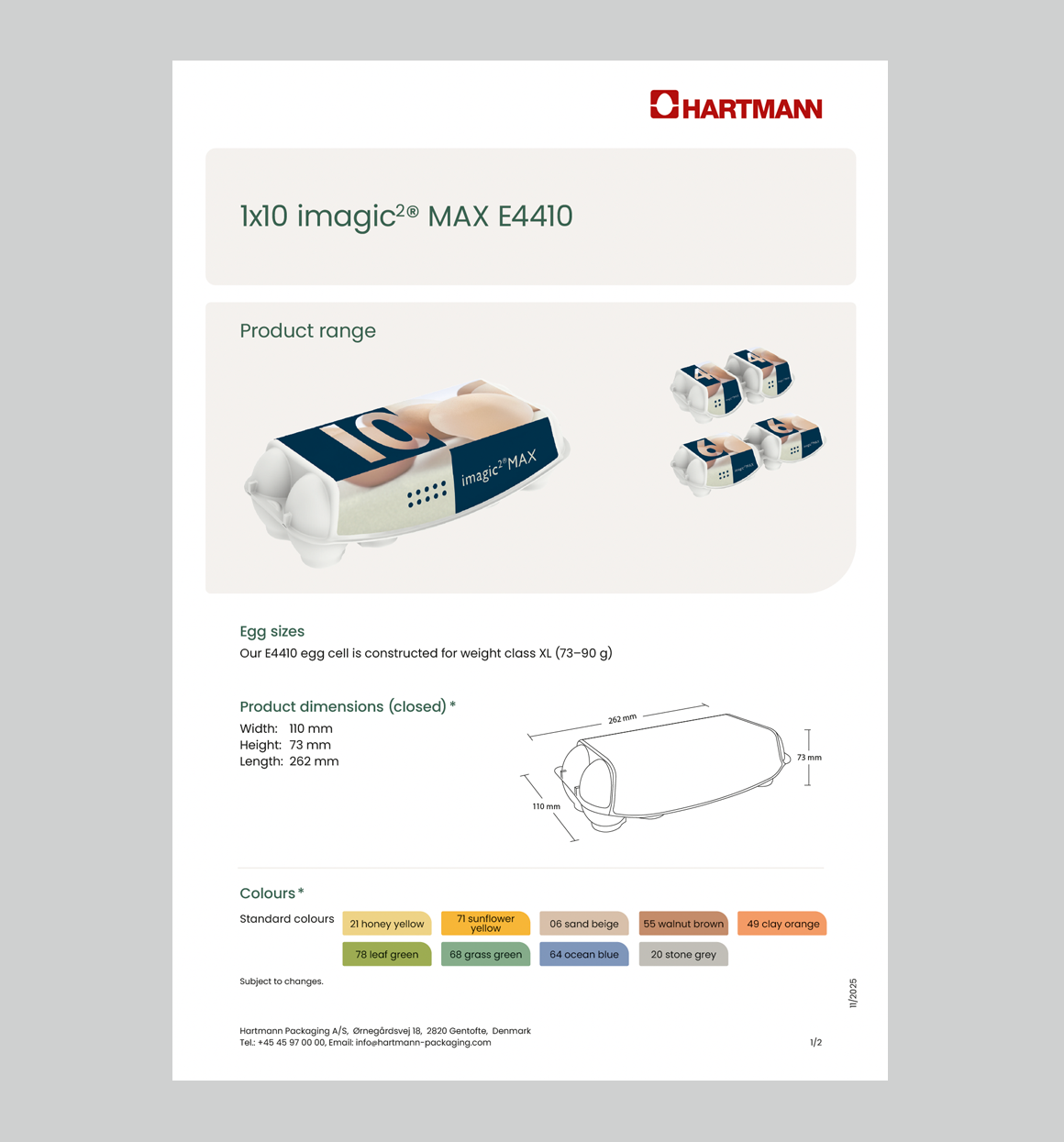 Data sheet imagic2 1x10 Max E4410