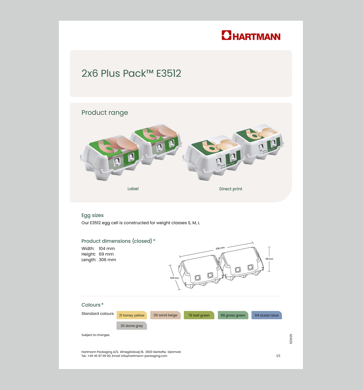 Data sheet 2x6 Plus Pack E3512
