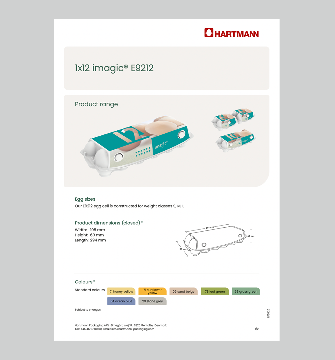 Data sheet 1x12 imagic E9212