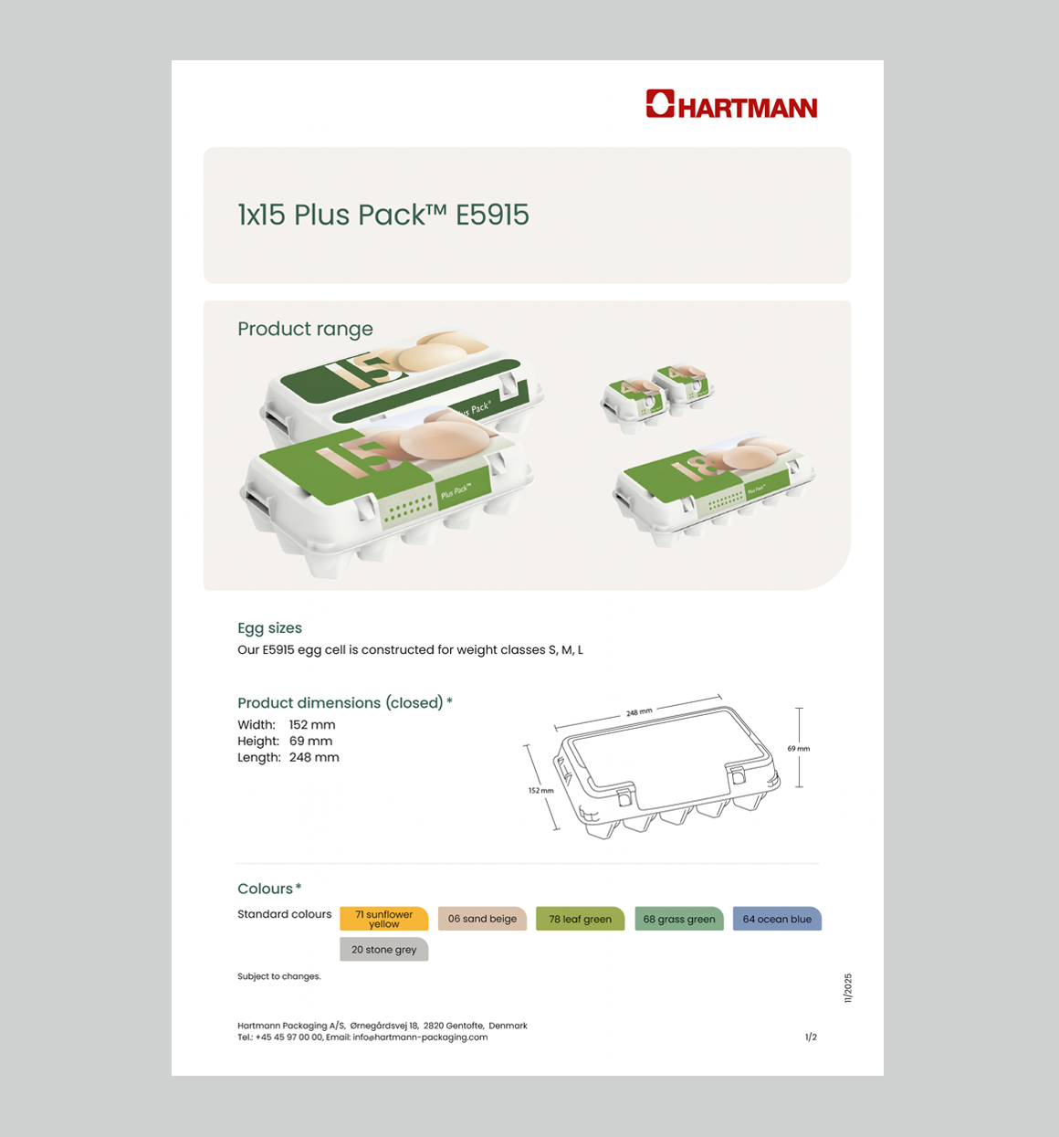 Data sheet Plus Pack 1x15 E5915