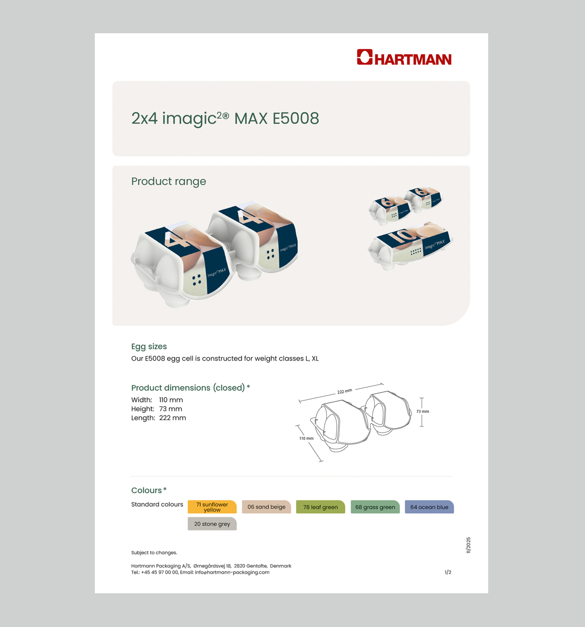 Data sheet imagic2 2x4 Max E5008