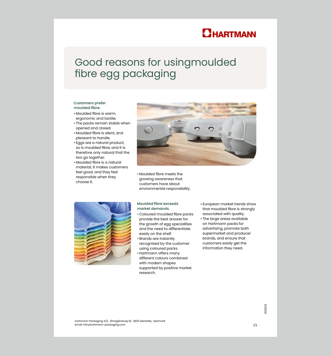 Good Reasons for Moulded Fibre