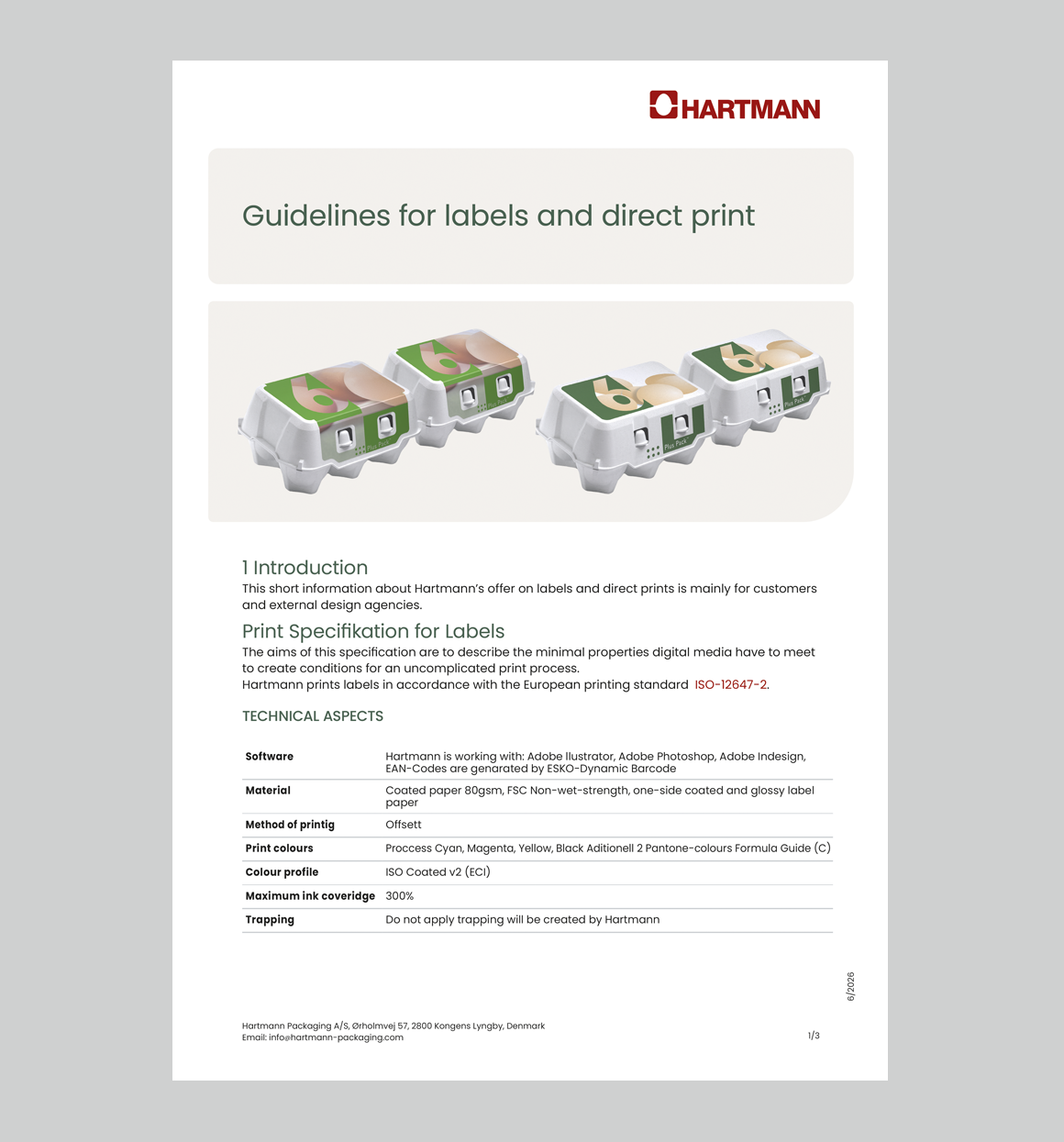 Guidelines for Label and Direct Print