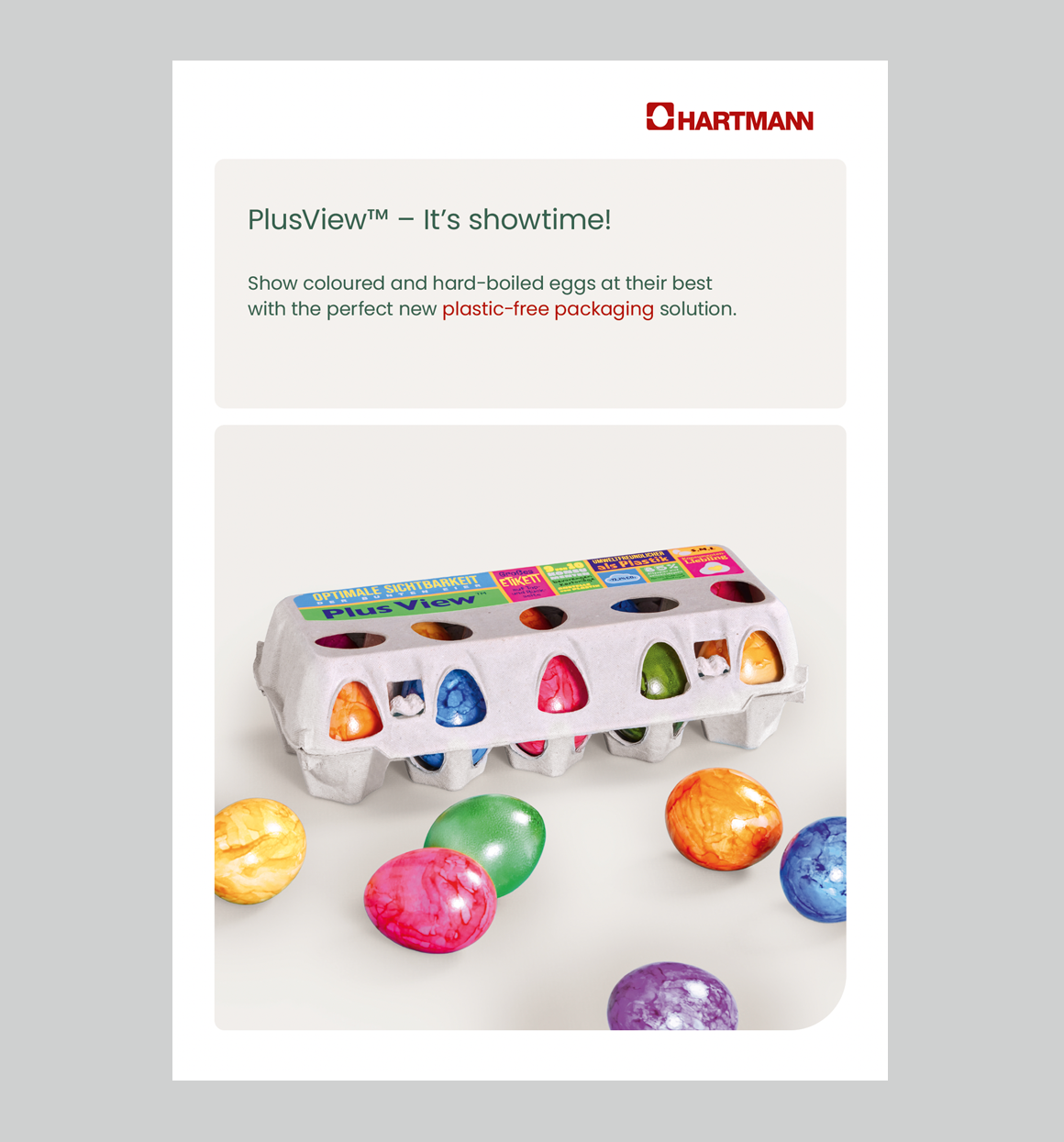 Plus View™  - It’s showtime! For coloured and hard-boiled eggs